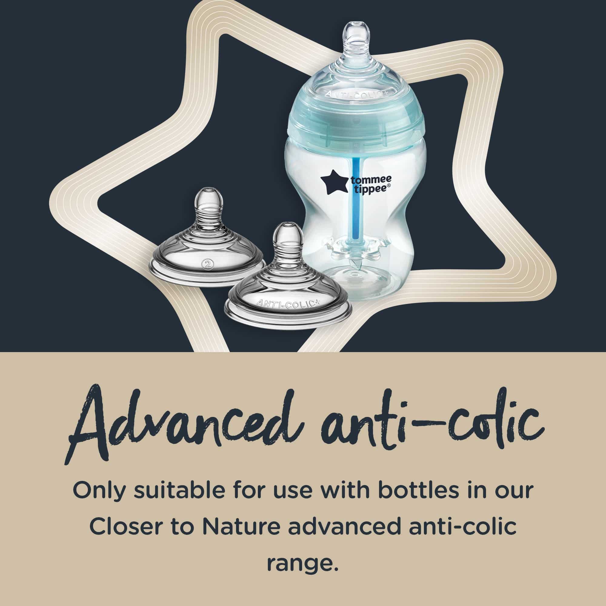Tommee Tippee Closer to Nature Advanced Anti-Colic Plus Teat